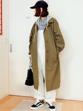 「knock through abstraction（ノックスルーアブストラクション）のアイテム（バッグ）」を使った、ひろさん（レディース・166cm）の春コーディネート
