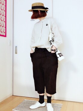 「SO（エスオー）のアイテム（パンツ）」を使った、ひろさん（レディース・166cm）の春コーディネート