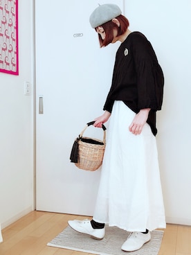 「CALINER（カリネ）のアイテム」を使った、ひろさん（レディース・166cm）の春コーディネート