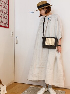 「ikot（イコット）のアイテム」を使った、ひろさん（レディース・166cm）の夏コーディネート