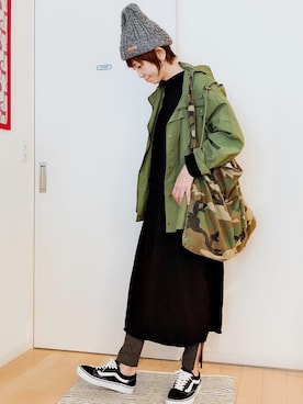 「MASTER&Co（マスターアンドコー）のアイテム（ショルダーバッグ）」を使った、ひろさん（レディース・166cm）の秋コーディネート