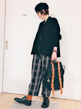 「prit（プリット）のアイテム（ジャケット/アウター）」を使った、ひろさん（レディース・166cm）の秋コーディネート
