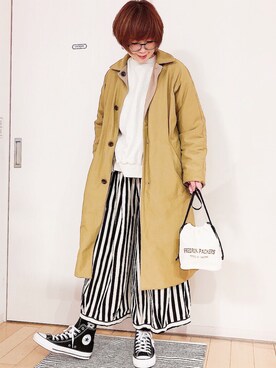 「prit（プリット）のアイテム（ジャケット/アウター）」を使った、ひろさん（レディース・166cm）の春コーディネート
