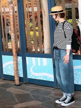 「and Quarter（アンドクオーター）のアイテム」を使った、ひろさん（レディース・166cm）の春コーディネート