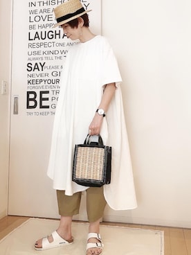 「SO（エスオー）のアイテム（ワンピース/ドレス）」を使った、ひろさん（レディース・166cm）の夏コーディネート