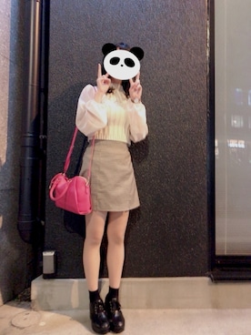 「シースルー」｜「アイテム（ブーティ）」を使った、M.さん（レディース・158cm）の秋コーディネート