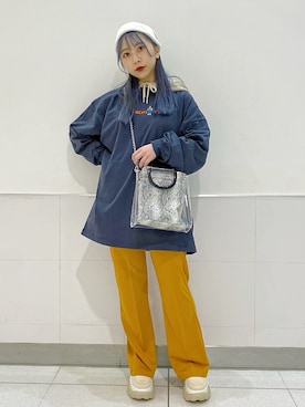 「ベンデイビス」｜「アイテム（帽子）」を使った、ユウカさん（レディース・150cm）の冬コーディネート