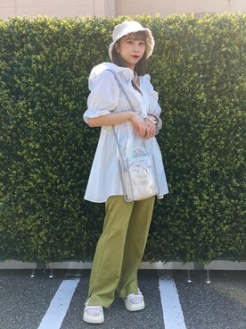 ワンピース ドレスを使った バケットハット の人気ファッションコーディネート Wear