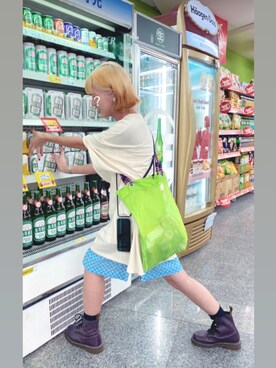 鄭佳慧さん(レディース・158cm)の冬コーディネート