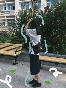 「BSX（ビーエスエックス）のアイテム」を使った、JooChuuさん（レディース・170cm）の夏コーディネート