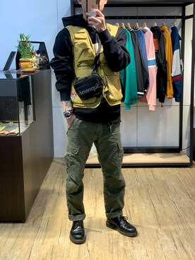 「BEN DAVIS（ベンデイビス）のアイテム（ジャケット/アウター）」を使った、🇹🇼仁さん（メンズ・174cm）の春コーディネート