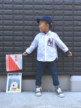 「箱根駅伝」｜つぶあんさん（キッズ・110cm）の冬コーディネート