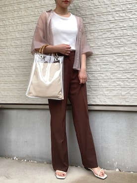 「Factor=（ファクターイコール）のアイテム（パンツ）」を使った、wkn_a.wear114さん（レディース・159cm）の夏コーディネート
