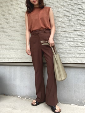 「Factor=（ファクターイコール）のアイテム（パンツ）」を使った、wkn_a.wear114さん（レディース・159cm）の夏コーディネート