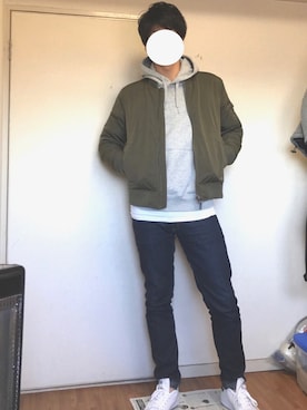 「FLASH REPORT（フラッシュリポート）のアイテム（ジャケット/アウター）」を使った、ヒロさん（メンズ・180cm）の冬コーディネート