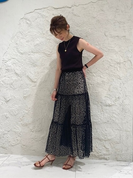 「HARDY NOIR（アルディーノアール）のアイテム」を使った、Yukoさん（レディース・160cm）の秋コーディネート