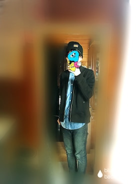 「BEN DAVIS（ベンデイビス）のBEN DAVIS AUTHENTIC BEANIE（ニットキャップ/ビーニー、ブラック系）」を使った、たーいさん（メンズ）の秋コーディネート