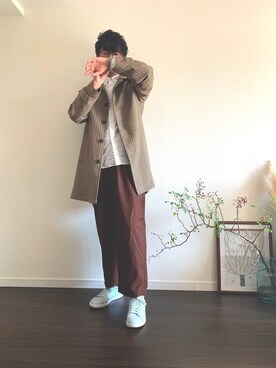 「さんぽコーデ」｜しゅんさん（メンズ・178cm）の春コーディネート