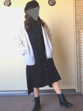 「SEVENDAYS=SUNDAY（セブンデイズサンデイ）のアイテム（ハンチング/ベレー帽）」を使った、ハルさん（レディース・153cm）の冬コーディネート