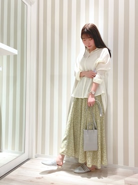 「DRESKIP（ドレスキップ）のアイテム（シューズ）」を使った、shionさん（レディース・162cm）の春コーディネート