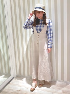 「DRESKIP（ドレスキップ）のアイテム（シューズ）」を使った、shionさん（レディース・162cm）の春コーディネート