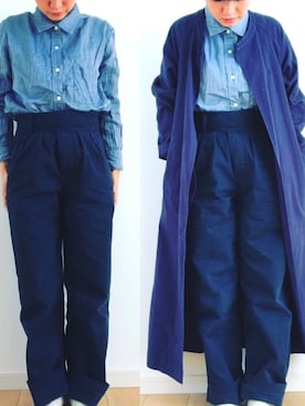 「SINME（シンメ）のアイテム」を使った、isoさん（レディース・155cm）の春コーディネート