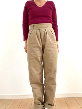 「SINME（シンメ）のアイテム」を使った、isoさん（レディース・155cm）の春コーディネート