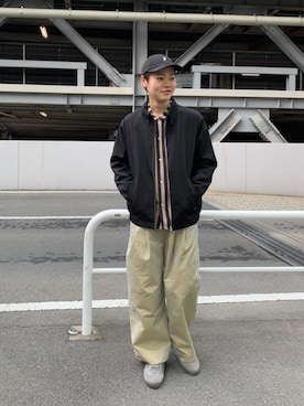 「WISLOM（ウィズロム）のアイテム」を使った、ふっくんさん（メンズ・172cm）の冬コーディネート