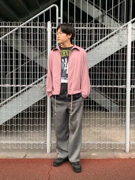 「WEYEP（ウィエップ）のアイテム」を使った、ふっくんさん（メンズ・172cm）の春コーディネート