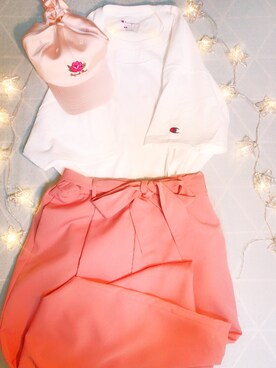 「ARROW（アロー）のアイテム（帽子）」を使った、Mariさん（レディース・156cm）の春コーディネート