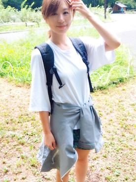 「グレー好き」｜吉野香織さん（レディース・160cm）の夏コーディネート