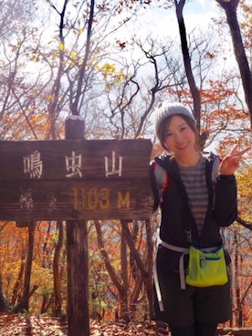 「Berghaus（バーグハウス）のアイテム」を使った、吉野香織さん（レディース・160cm）の秋コーディネート