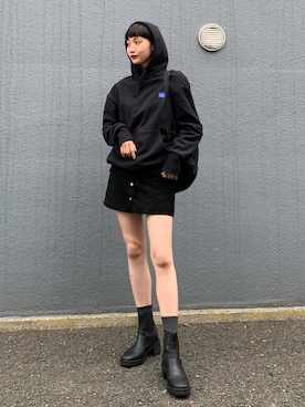 「H&M（エイチ・アンド・エム）のアイテム（スカート）」を使った、清水こづえさん（レディース・164cm）の春コーディネート