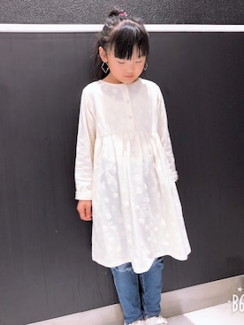 「fith社」｜「アイテム（ワンピース/ドレス）」を使った、noshinさん（キッズ・120cm）の春コーディネート