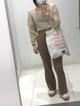 「SILVER BULLET（シルバーバレット）のアイテム（スニーカー）」を使った、𝒴 ‪さん（レディース・161cm）の春コーディネート