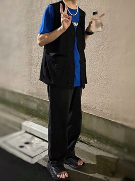 「ARMY TWILL（アーミーツイル）のアイテム（ジャケット/アウター）」を使った、Pino。さん（メンズ・170cm）の夏コーディネート