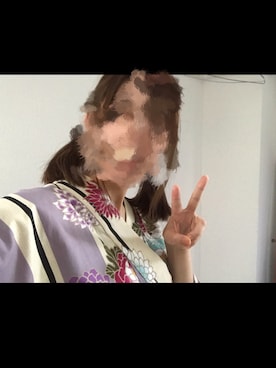 「ふりふ（フリフ）のアイテム（浴衣）」を使った、相互しませんさん（レディース・158cm）の夏コーディネート