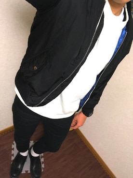 「tk.TAKEO KIKUCHI（ティーケータケオキクチ）のアイテム（その他シューズ）」を使った、   たかさん（メンズ・177cm）の冬コーディネート