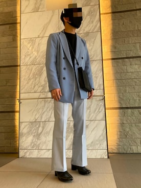 「Adoon plain（アドーンプレーン）のアイテム（パンツ）」を使った、きーださん（メンズ・170cm・20代）の春コーディネート