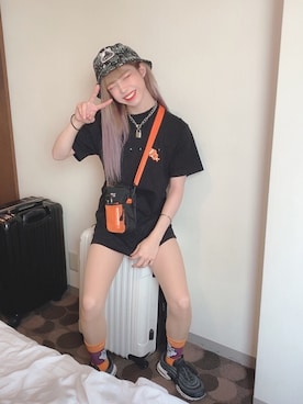 「アイテム（帽子）」を使った、聖秋流さん（メンズ・168cm・10代）の春コーディネート