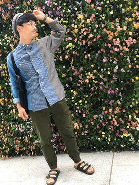 「FREAK'S STORE（フリークスストア）のアイテム（ハンチング/ベレー帽）」を使った、shintamunさん（メンズ・169cm）の春コーディネート