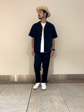 「URBAN RESEARCH Sonny Label（アーバンリサーチサニーレーベル）のアイテム（帽子）」を使った、JAMさん（メンズ・176cm）の夏コーディネート