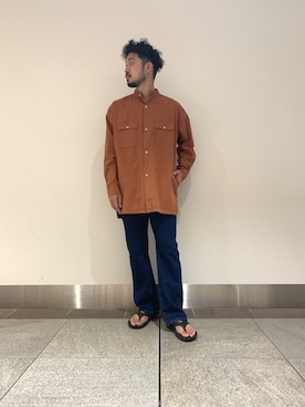 「URBAN RESEARCH Sonny Label（アーバンリサーチサニーレーベル）のアイテム（サンダル）」を使った、JAMさん（メンズ・176cm）の秋コーディネート