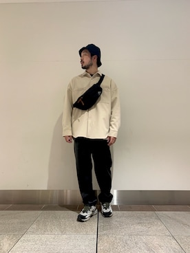 「URBAN RESEARCH Sonny Label（アーバンリサーチサニーレーベル）のアイテム（帽子）」を使った、JAMさん（メンズ・176cm）の冬コーディネート