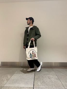 「URBAN RESEARCH Sonny Label（アーバンリサーチサニーレーベル）のアイテム（帽子）」を使った、JAMさん（メンズ・176cm）の冬コーディネート