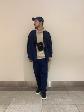 「URBAN RESEARCH Sonny Label（アーバンリサーチサニーレーベル）のアイテム（セットアップ）」を使った、JAMさん（メンズ・176cm）の春コーディネート