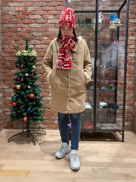「HYSTERIC GLAMOUR（ヒステリックグラマー）のアイテム（ステンカラーコート）」を使った、hys006さん（レディース・160cm）の冬コーディネート