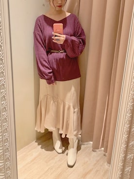 ヤマグチさん（レディース・157cm）の秋コーディネート