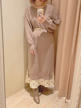 ヤマグチさん（レディース・157cm）の秋コーディネート