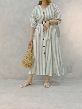 ヤマグチさん（レディース・157cm）の夏コーディネート